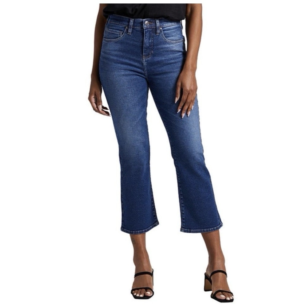 JAG Women's Jeans Phoebe High Rise Cropped Boot  sz 4 Normcore Academia Preppy